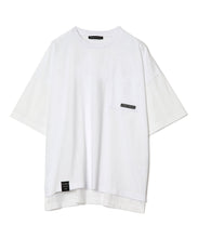 画像をギャラリービューアに読み込む, Multi-material T-shirt White
