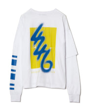 画像をギャラリービューアに読み込む, 446 Back Logo Layered T-shirt White
