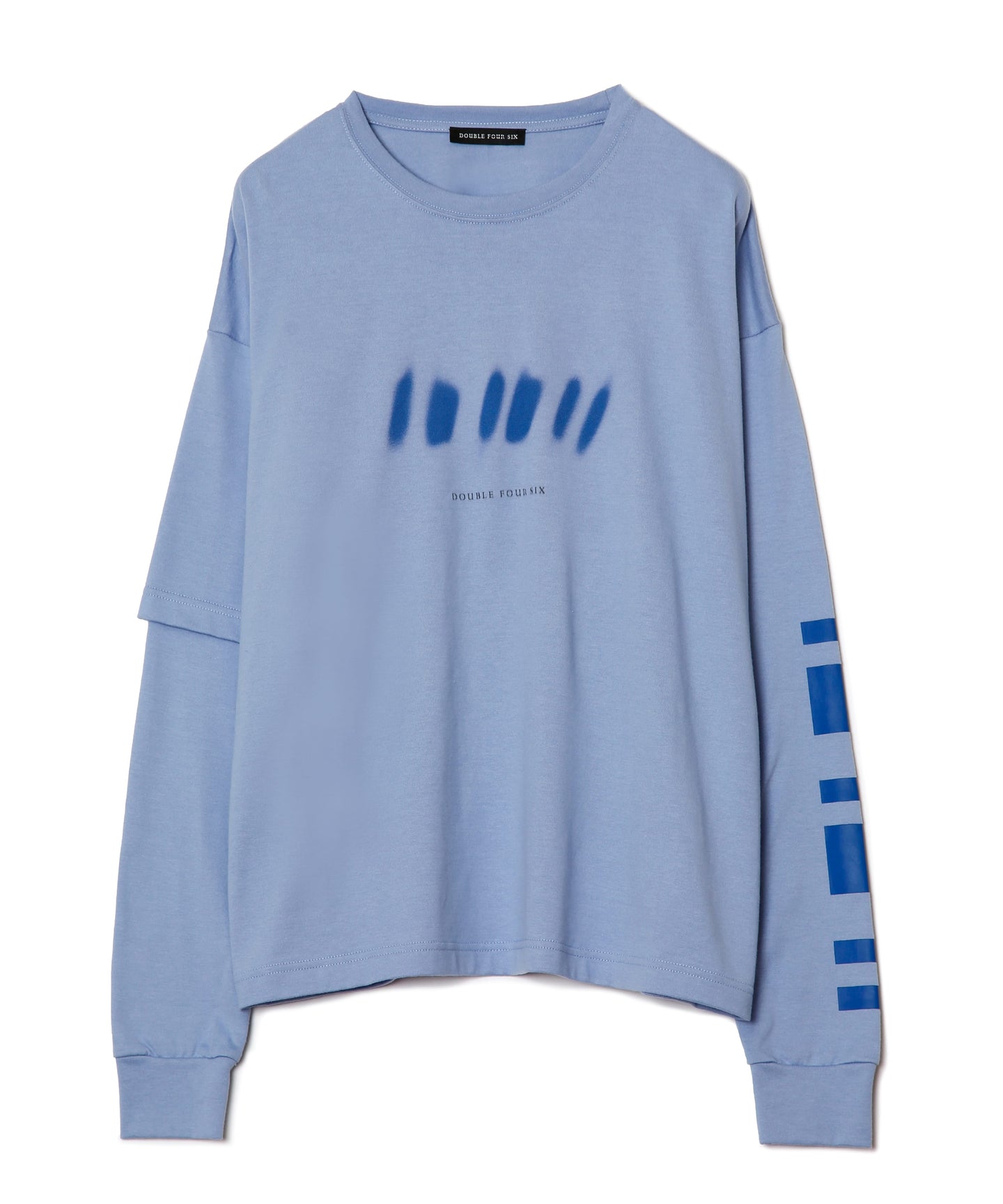 446 Back Logo Layered T-shirt Skyblue