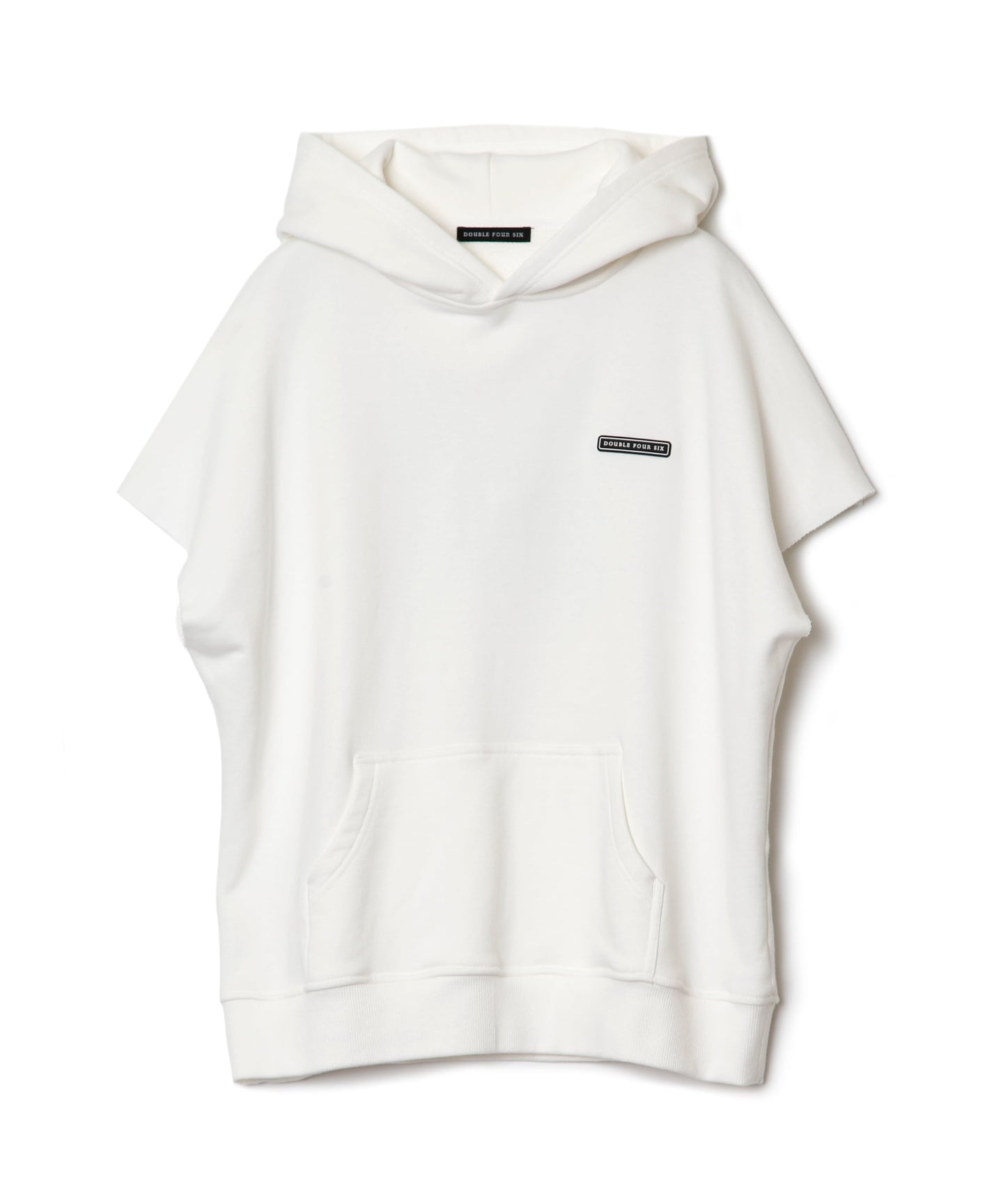 446 Sleeveless Hoodie White