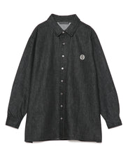 画像をギャラリービューアに読み込む, 【数量限定商品】446-DOUBLE FOUR SIX Emblem Denim Jacket Black
