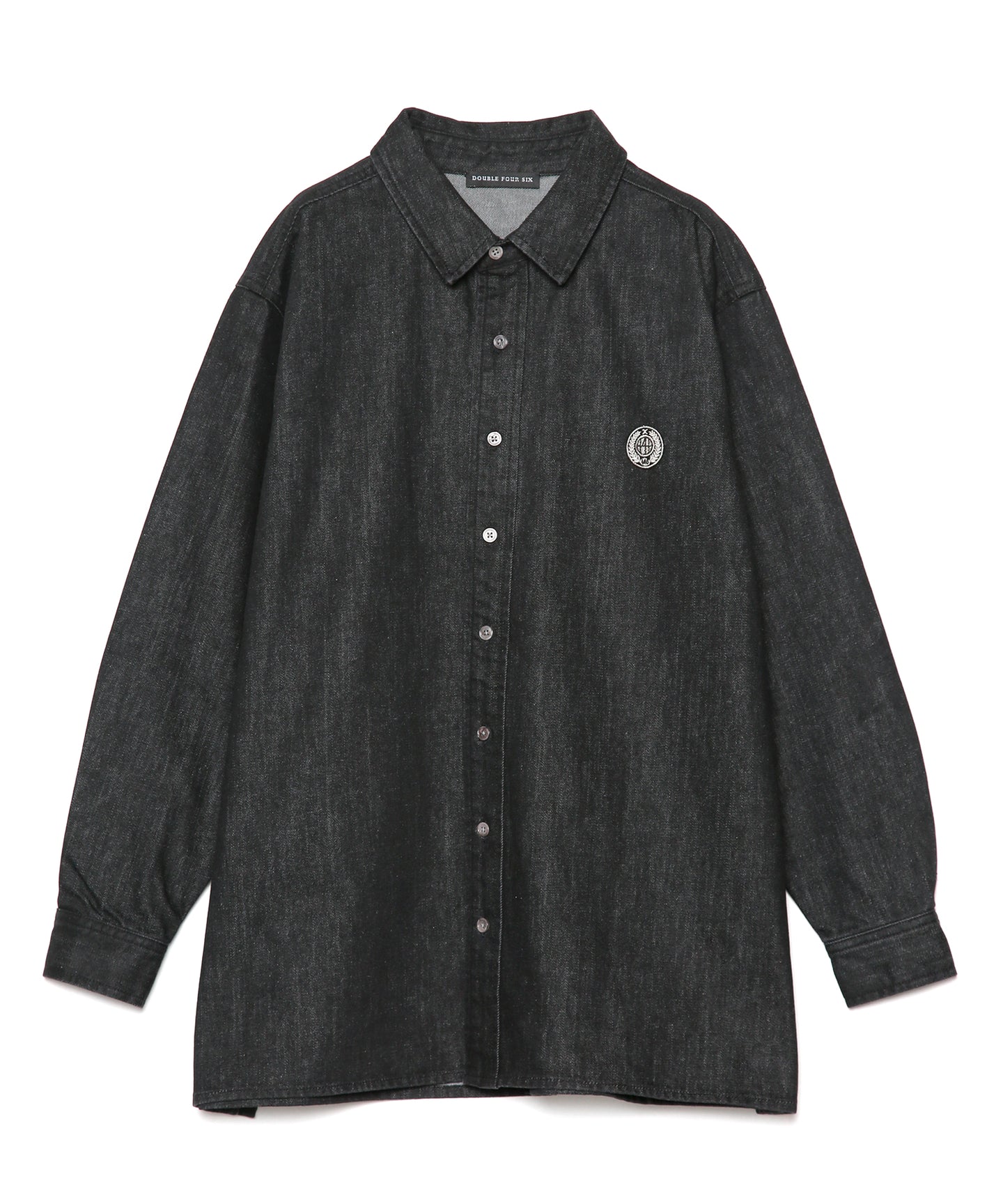 【数量限定商品】446-DOUBLE FOUR SIX Emblem Denim Jacket Black