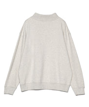 画像をギャラリービューアに読み込む, 【数量限定商品】Oversize Mock Neck Long Sleeve Sweat Shirts Oatmeal
