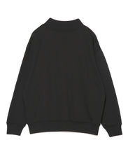 画像をギャラリービューアに読み込む, 【数量限定商品】Oversize Mock Neck Long Sleeve Sweat Shirts Black
