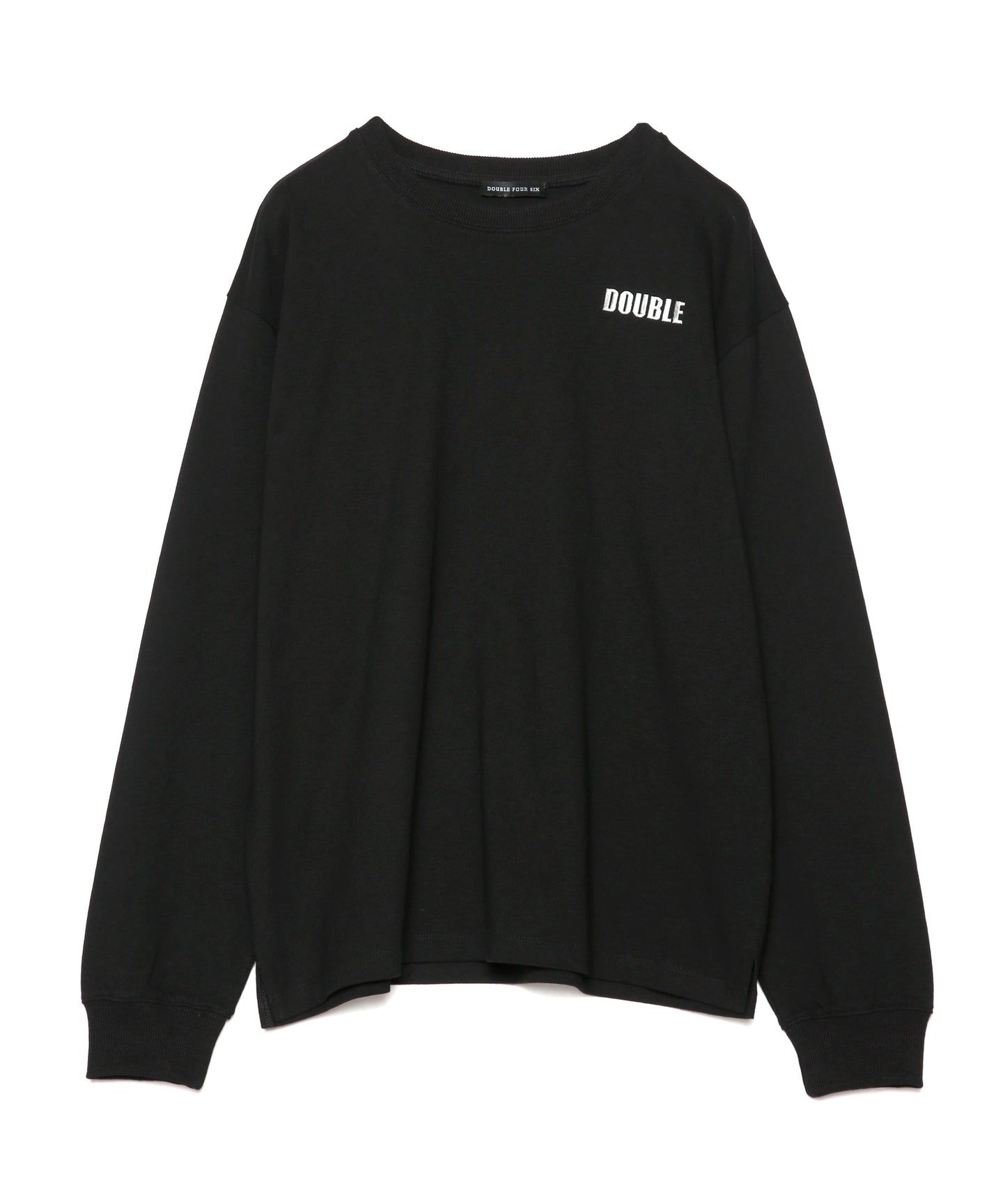 【数量限定商品】Three POINT Logo Long Sleeve T-Shirt Black