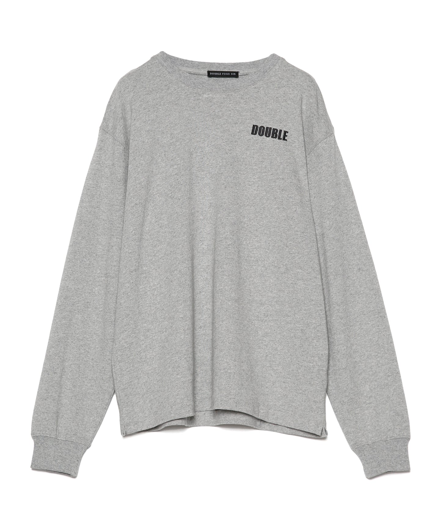 【数量限定商品】Three POINT Logo Long Sleeve T-Shirt Gray