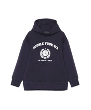 画像をギャラリービューアに読み込む, 【kids】446-DOUBLE FOUR SIX- College Print Hoodie Navy

