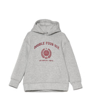 画像をギャラリービューアに読み込む, 【kids】446-DOUBLE FOUR SIX- College Print Hoodie Gray
