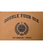 画像をギャラリービューアに読み込む, 【数量限定商品】446-DOUBLE FOUR SIX- College Print Hoodie Brown
