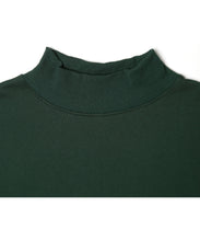 画像をギャラリービューアに読み込む, 【数量限定商品】Oversize Mock Neck Long Sleeve Sweat Shirts DarkGreen
