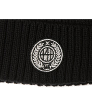画像をギャラリービューアに読み込む, 446-DOUBLE FOUR SIX Emblem Knit Hat Black
