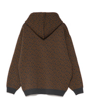 画像をギャラリービューアに読み込む, 【数量限定商品】446 Total Pattern Sponge Knit Hoodie Brown
