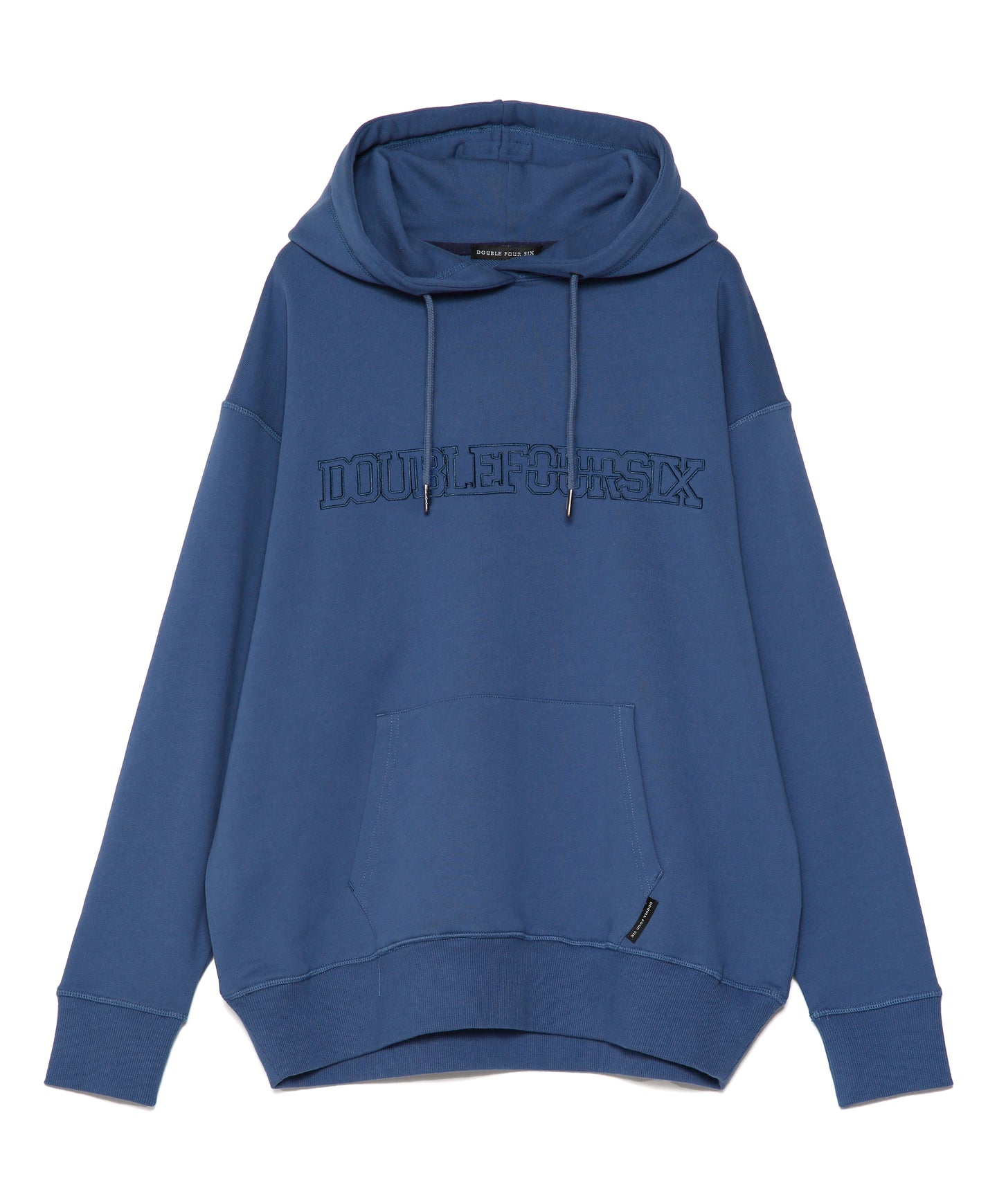 【数量限定商品】446-DOUBLE FOUR SIX- College Block Logo Hoodie Blue