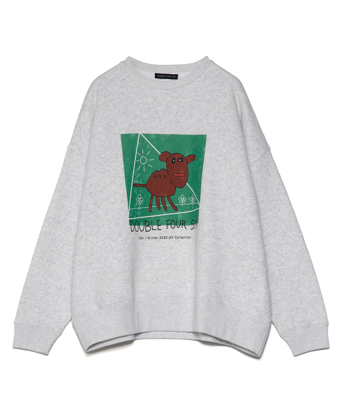 【数量限定商品】Oversize Camel Long Sleeve Sweatshirts Ash