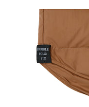 画像をギャラリービューアに読み込む, Double Pockets Fiber Down Shirt  Jacket Brown
