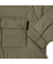 画像をギャラリービューアに読み込む, Double Pockets Fiber Down Shirt  Jacket Khaki
