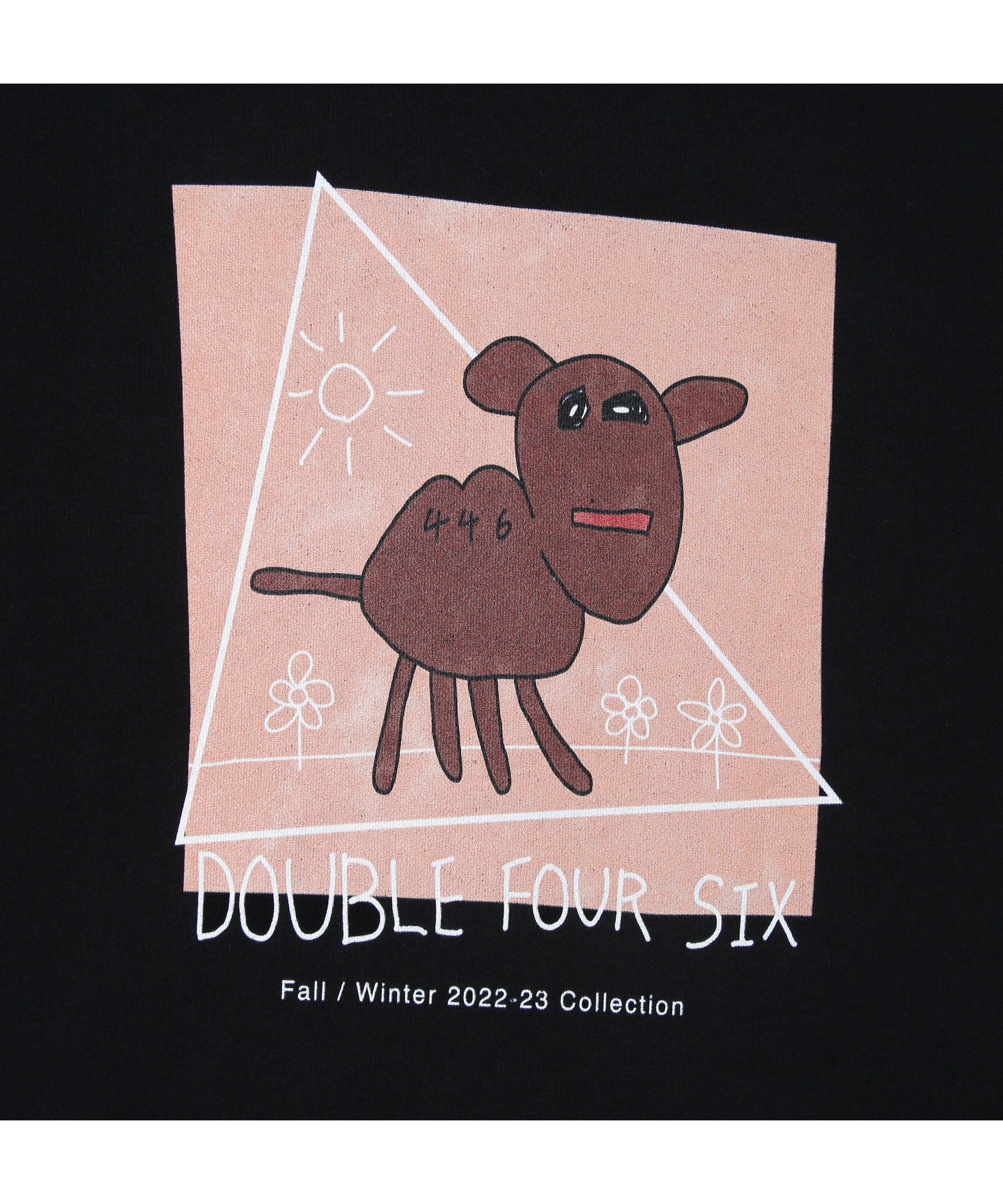 数量限定商品】Oversize Camel Long Sleeve Sweatshirts Black – 446 
