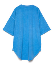 画像をギャラリービューアに読み込む, 【数量限定商品】Oversize Smile Logo Round cut  Pigment Long T-shirt Blue
