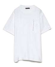 画像をギャラリービューアに読み込む, Message Print With Pocket T-shirt	White
