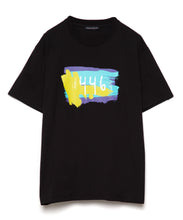 画像をギャラリービューアに読み込む, 446- Brush Logo Print T-shirt Black
