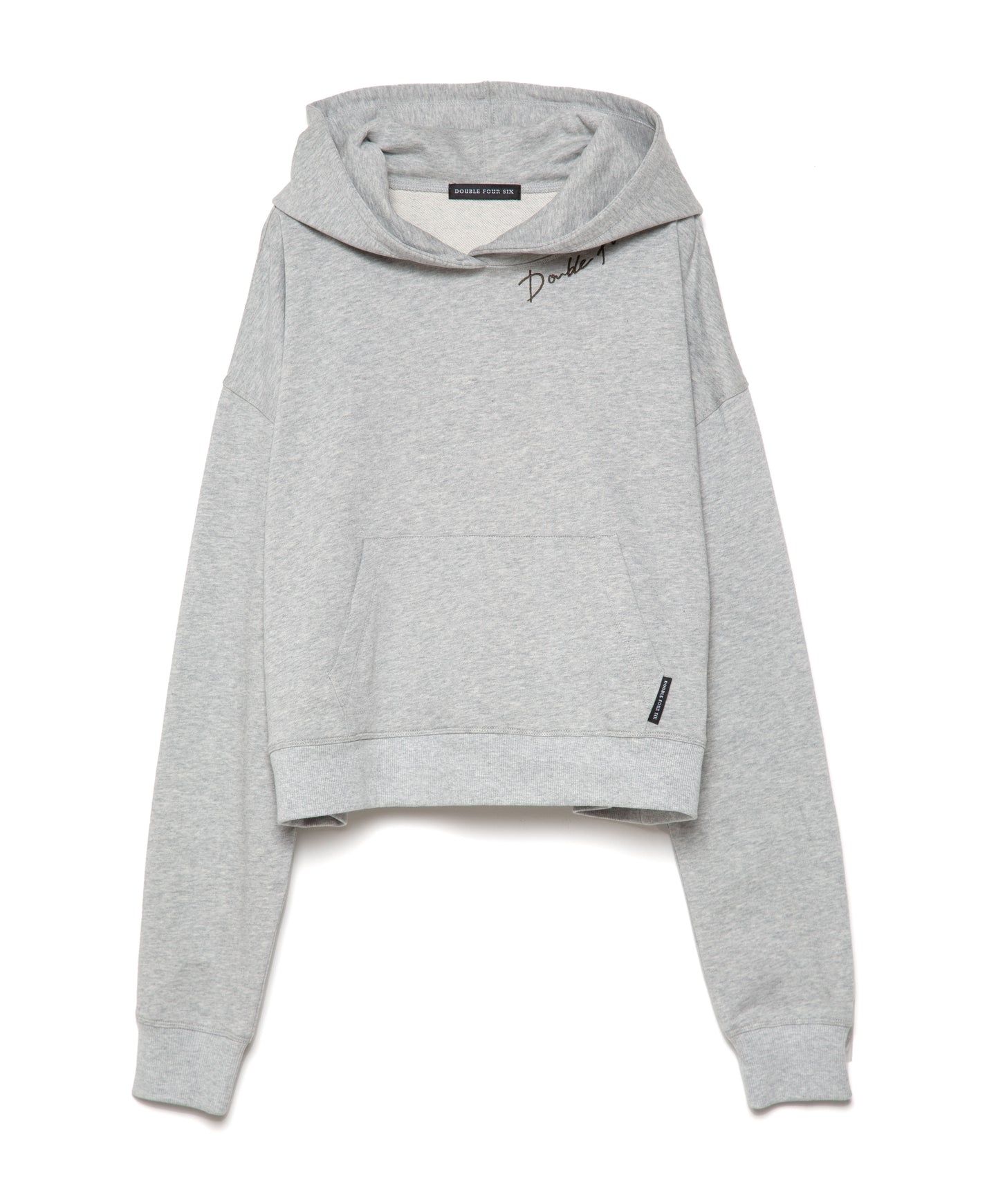 DOUBLE FOUR SIX- Long Sleeve Hoodie Grey