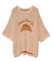 画像をギャラリービューアに読み込む, DOUBLE FOUR SIX Croissant Relax Knit  tops Beige
