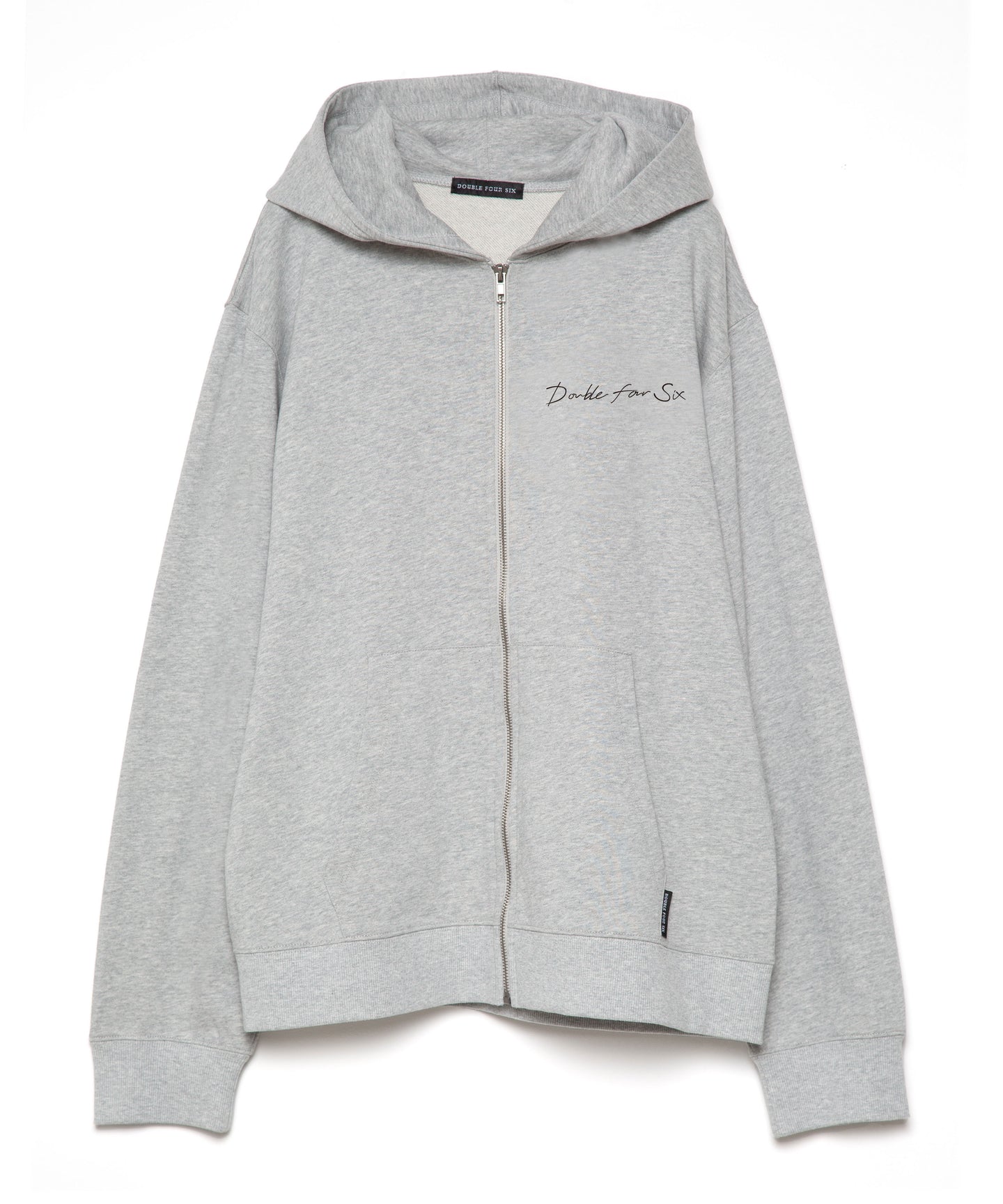 【数量限定商品】DOUBLE FOUR SIX- Long Sleeve Zip Hoodie Grey