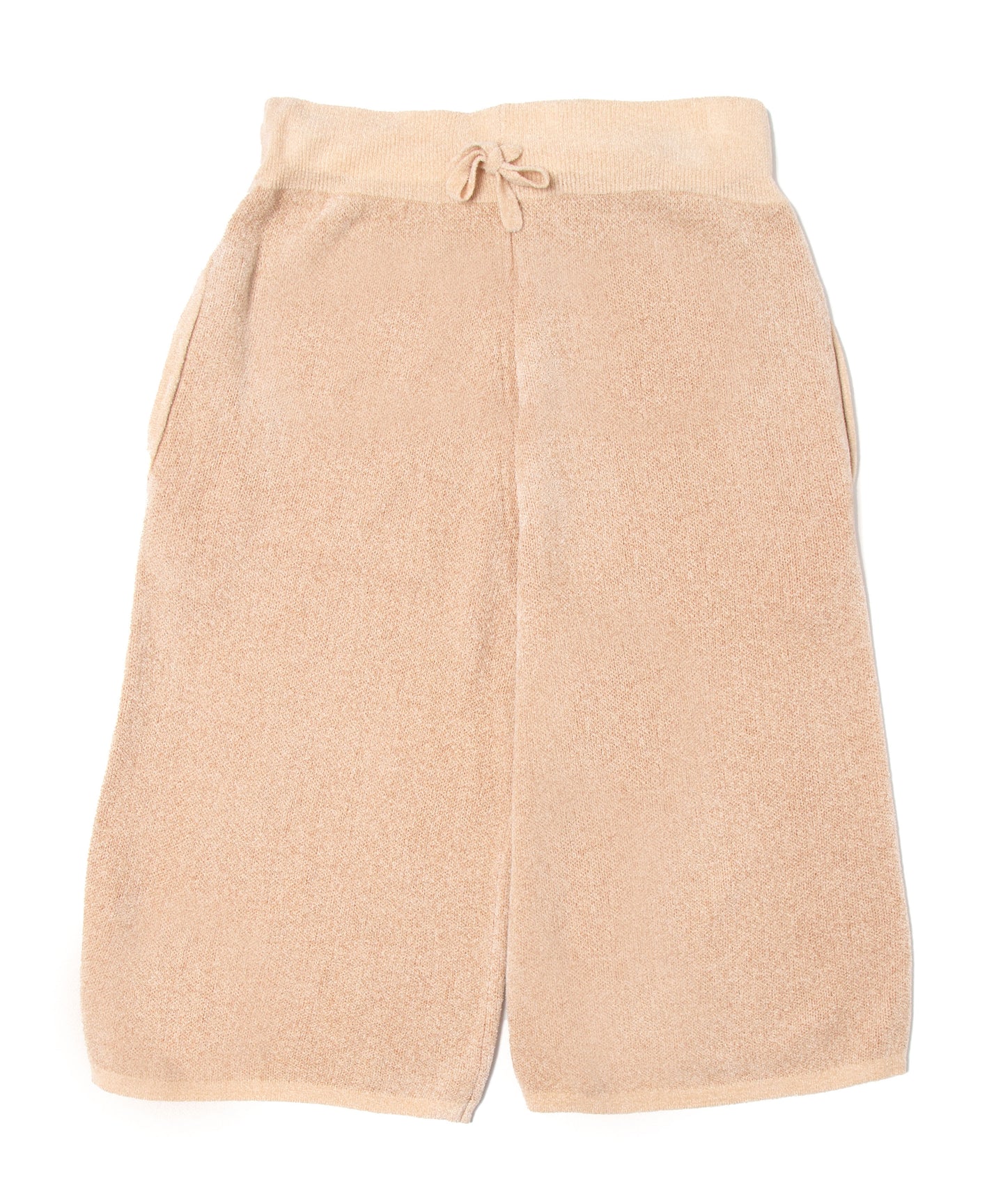 Relax Back Pocket Knit Pants Beige