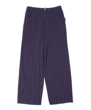 画像をギャラリービューアに読み込む, 【数量限定商品】Linen Stripe Wide Pants  Navy
