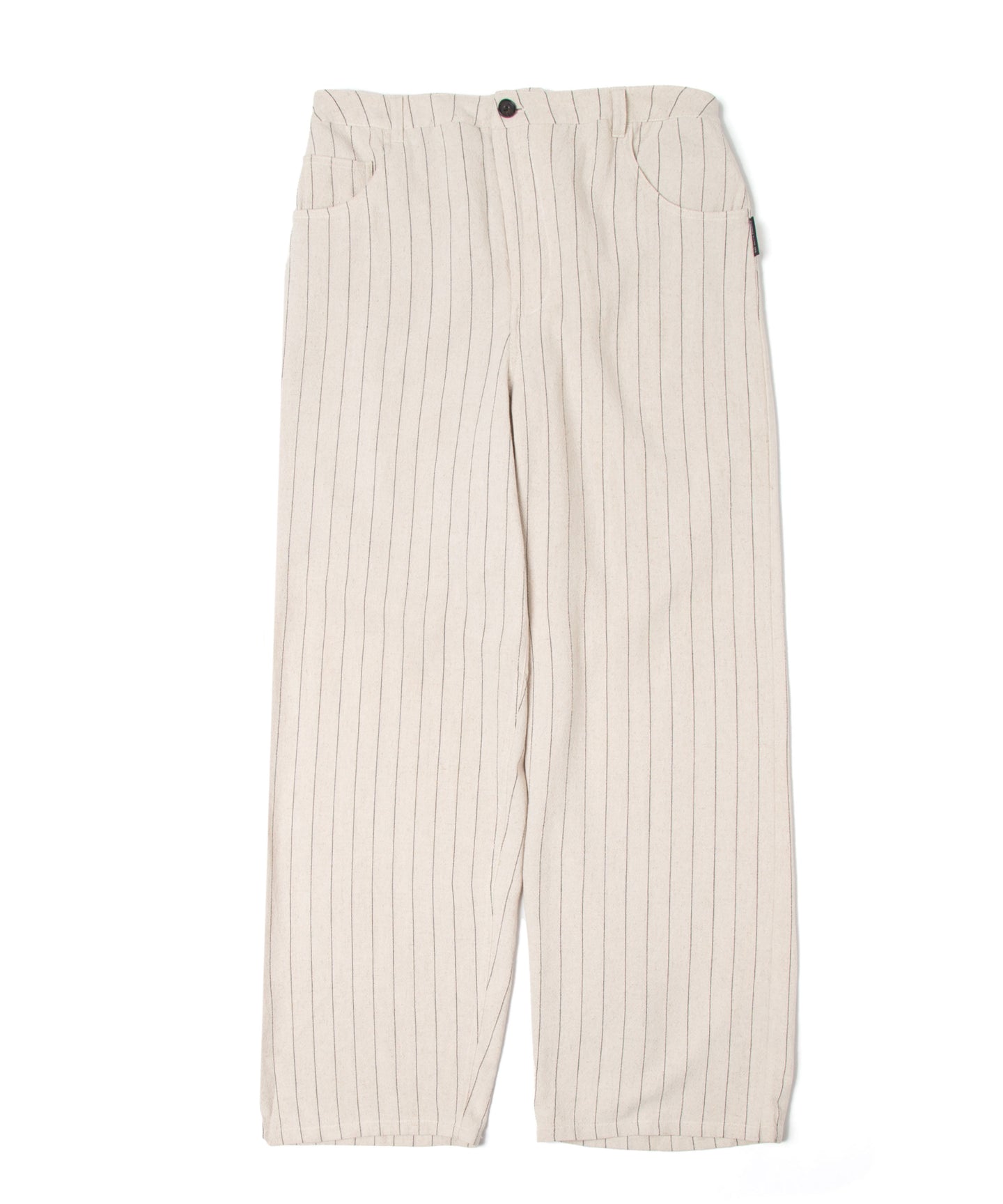 【数量限定商品】Linen Stripe Wide Pants  Beige