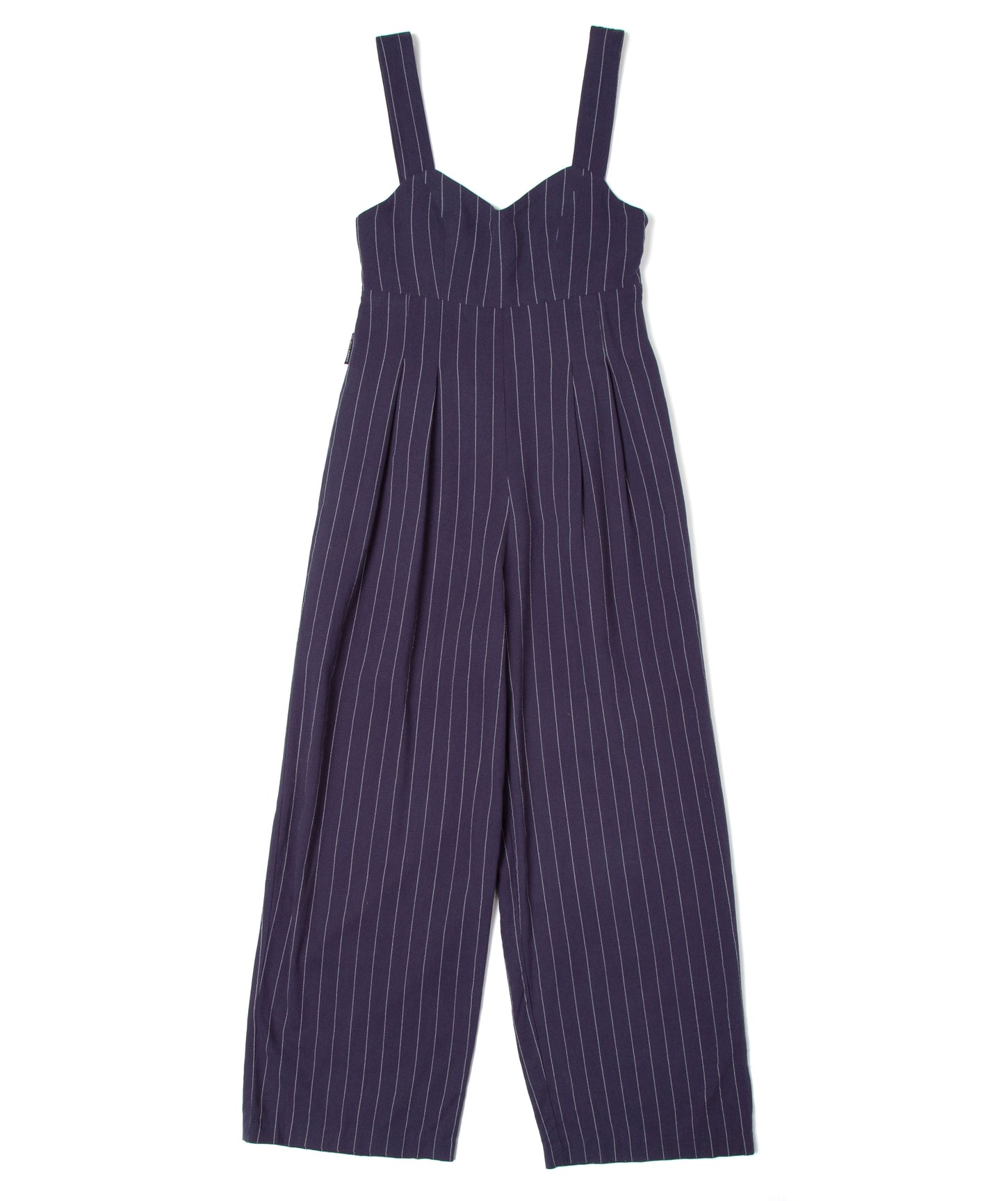 【数量限定商品】Linen Stripe All-in-one Navy