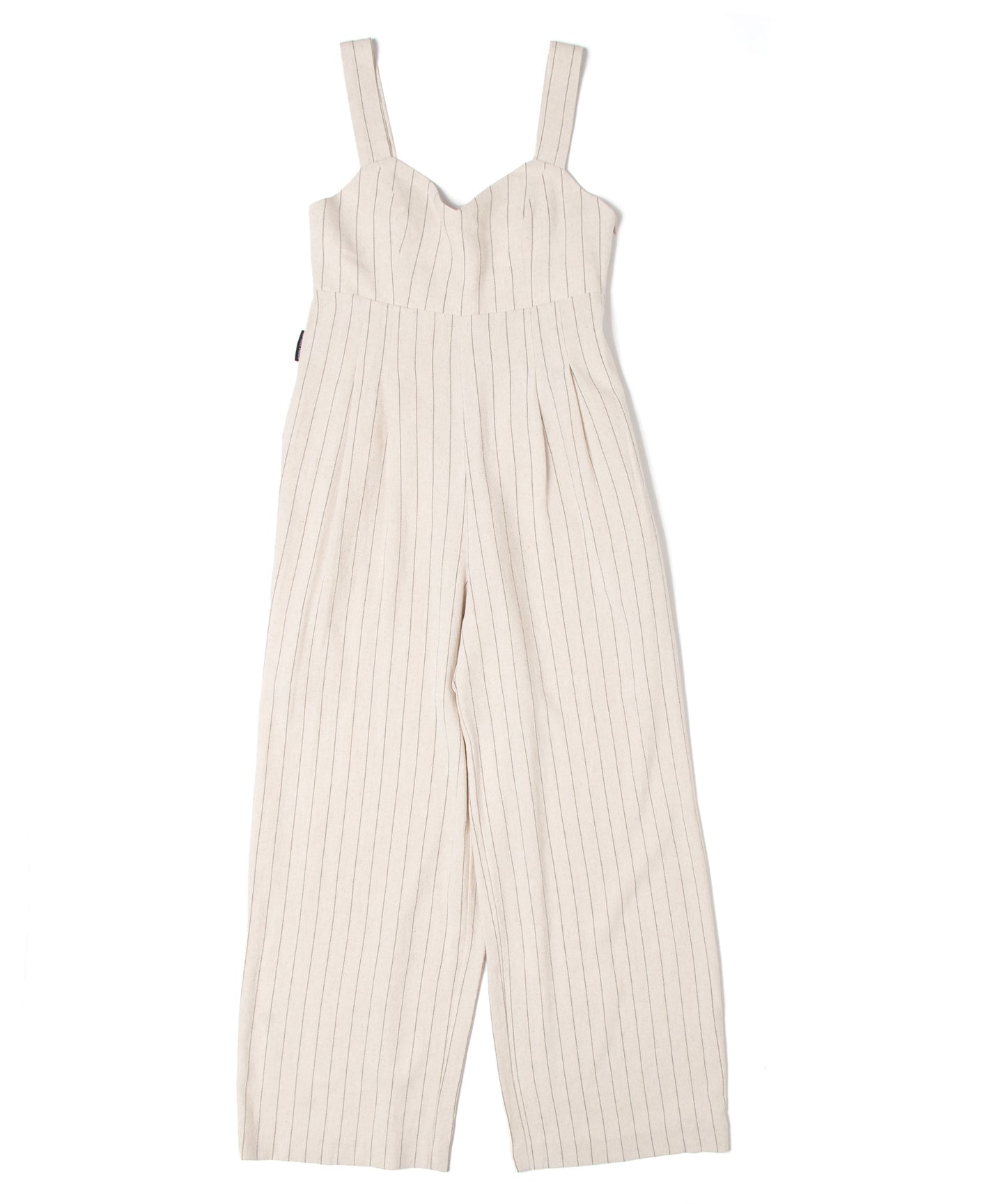 【数量限定商品】Linen Stripe All-in-one Beige