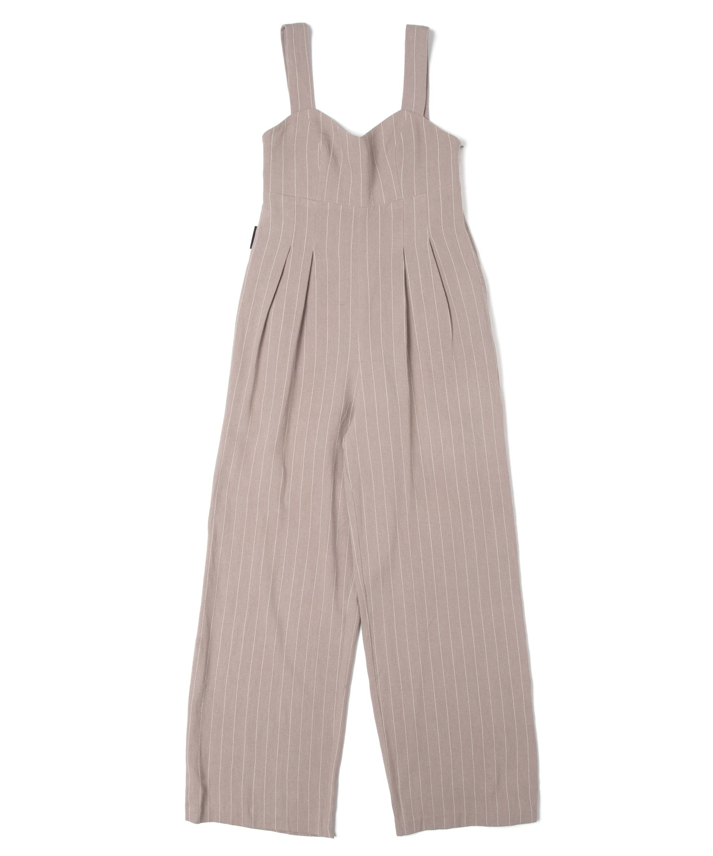 【数量限定商品】Linen Stripe All-in-one Greige