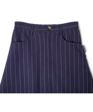 画像をギャラリービューアに読み込む, 【数量限定商品】Linen Stripe Long Skirt Navy
