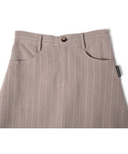 画像をギャラリービューアに読み込む, 【数量限定商品】Linen Stripe Long Skirt Greige
