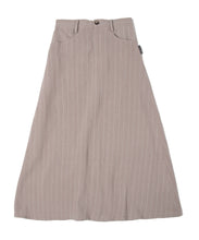 画像をギャラリービューアに読み込む, 【数量限定商品】Linen Stripe Long Skirt Greige

