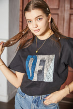 画像をギャラリービューアに読み込む, DFS-Crack Logo T-shirt Black
