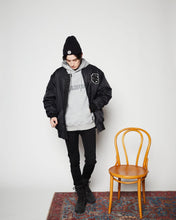 画像をギャラリービューアに読み込む, 【数量限定商品】446-DOUBLE FOUR SIX- College Block Logo Hoodie Gray
