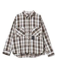 画像をギャラリービューアに読み込む, 446 Emblem Checkered Shirt off-white
