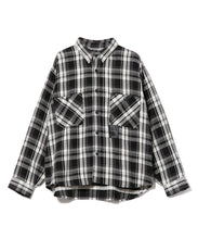 画像をギャラリービューアに読み込む, 446 Emblem Checkered Shirt black
