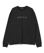 画像をギャラリービューアに読み込む, Cursive Logo Long Sleeve T-Shirt black

