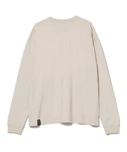画像をギャラリービューアに読み込む, Cursive Logo Long Sleeve T-Shirt beige
