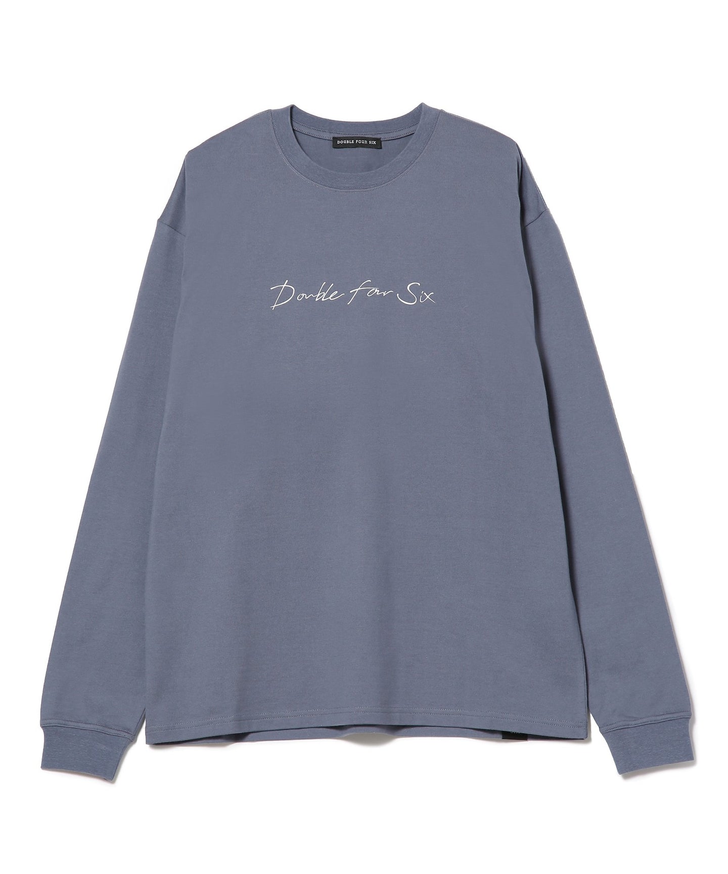 Cursive Logo Long Sleeve T-Shirt bluegray