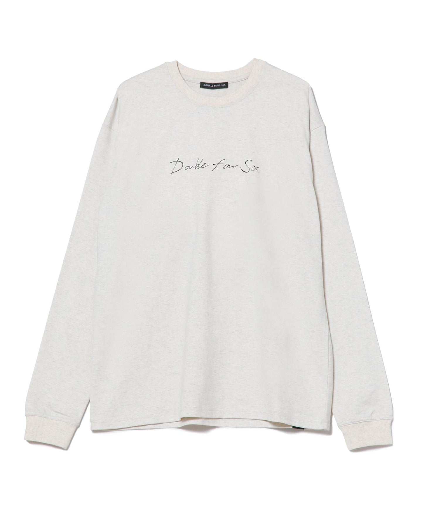 Cursive Logo Long Sleeve T-Shirt heathergray