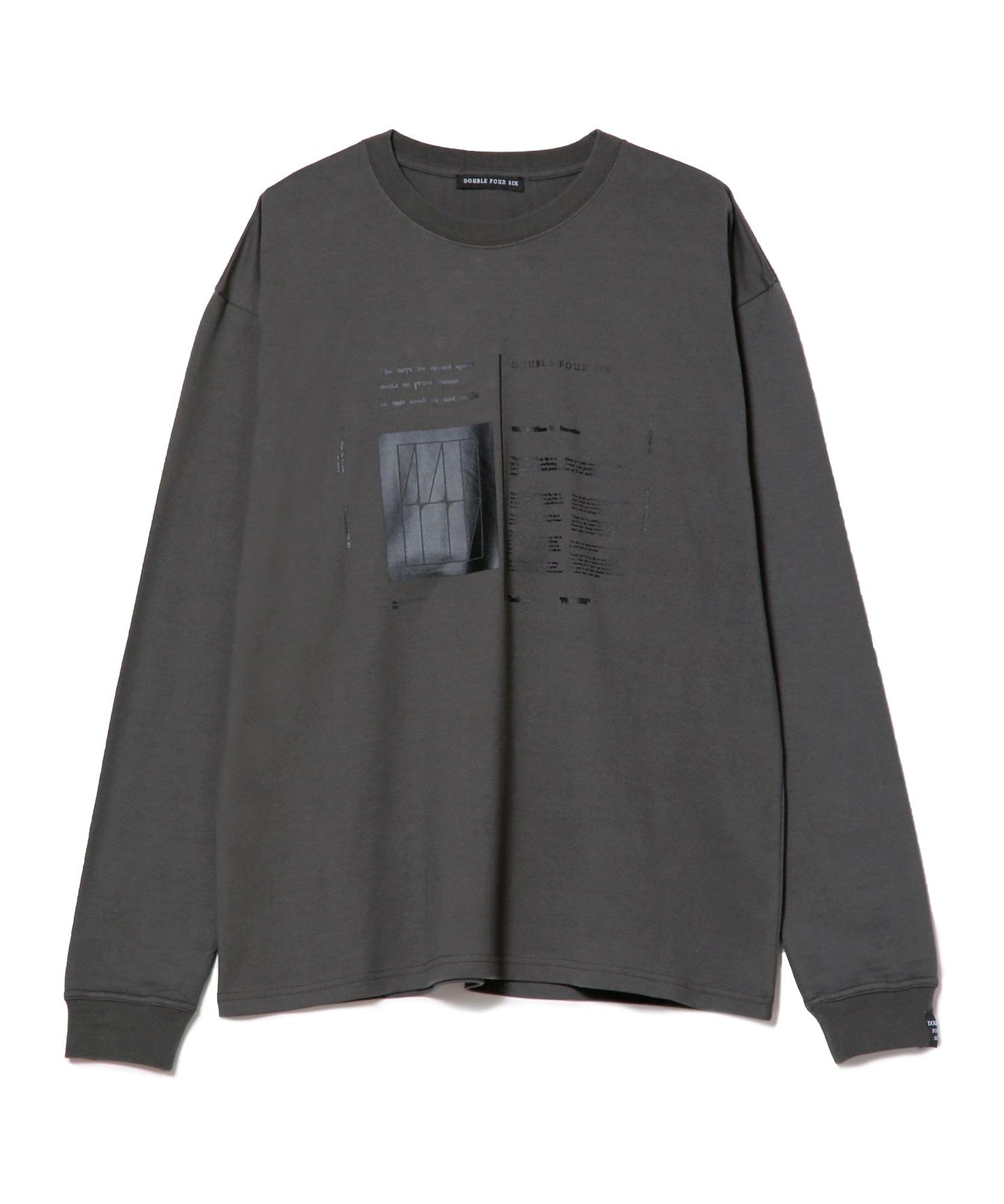 Lyrics Long Sleeve T-Shirt charcorlgray