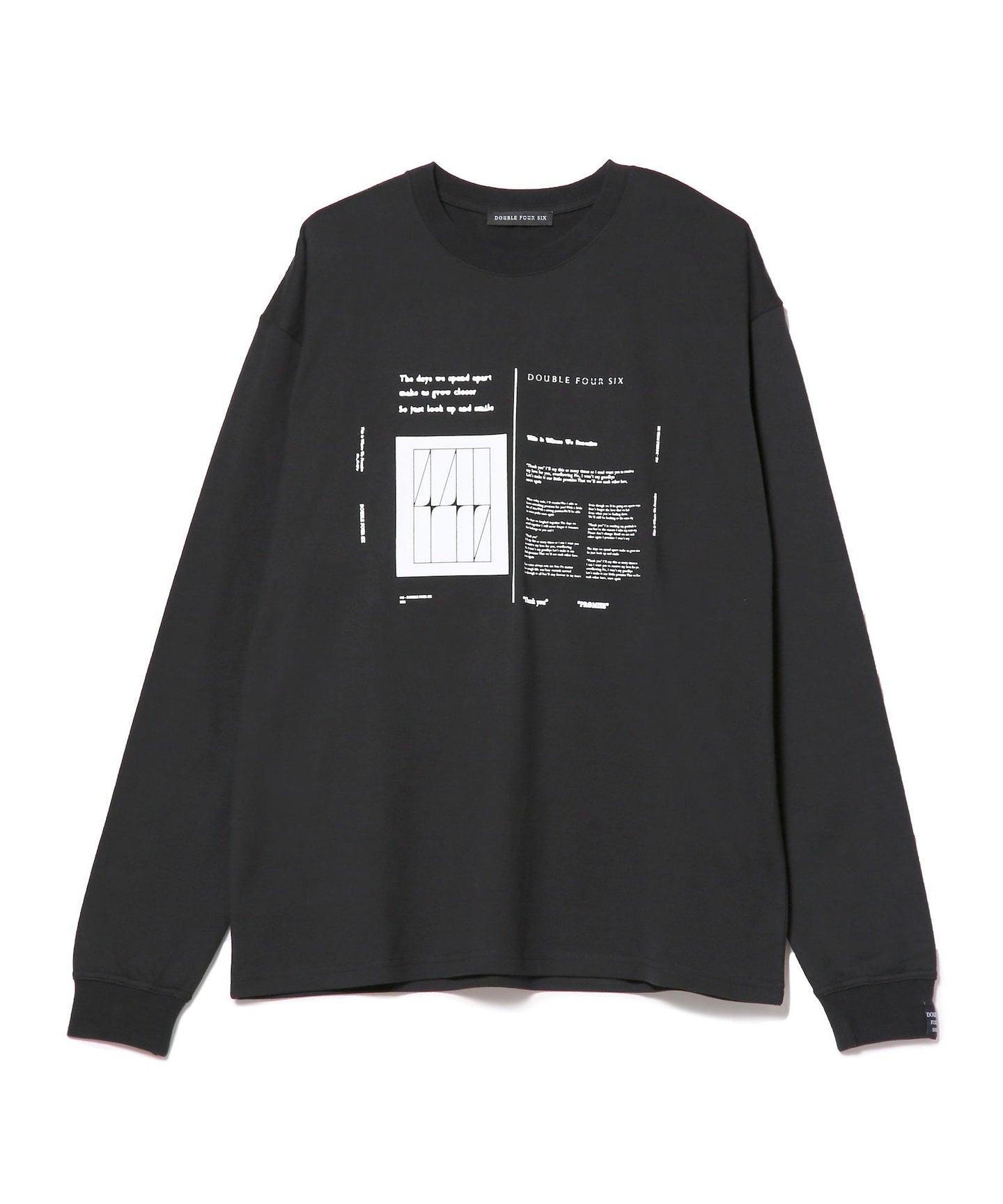 Lyrics Long Sleeve T-Shirt black