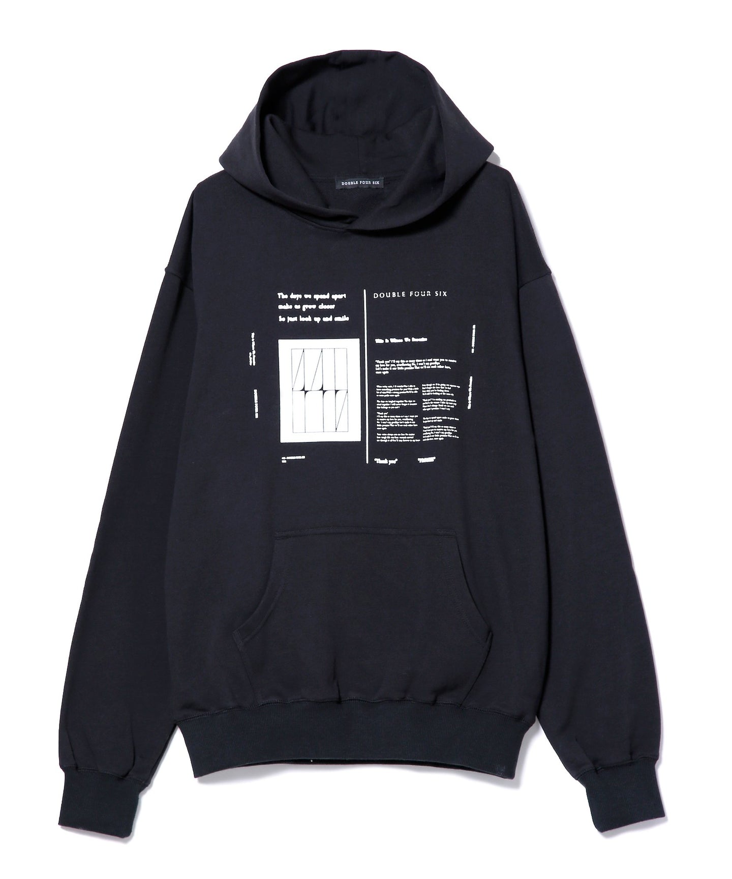 Lyrics Hoodie black