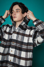 画像をギャラリービューアに読み込む, 【数量限定商品】Checkered Shirt Hoodie Black Check
